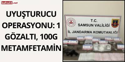 Uyuşturucu operasyonu: 1 gözaltı, 100g metamfetamin