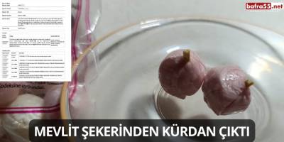 Mevlit Şekerinden Kürdan Çıktı