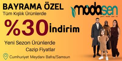 Moda Sen AVM’de Bayrama Özel Büyük İndirim!