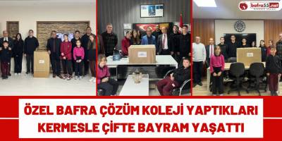 Özel Bafra Çözüm Koleji Yaptıkları Kermesle Çifte Bayram Yaşattı
