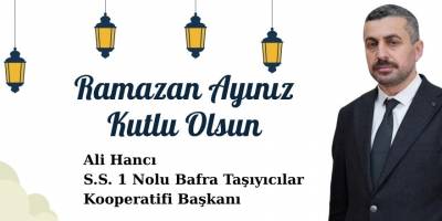 Ali Hancı: "Birlik ve Dayanışma İçinde Nice Bayramlara!"