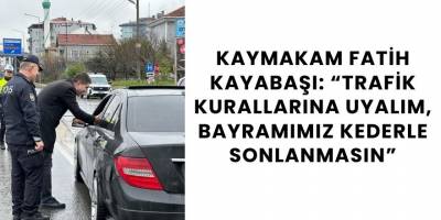 Alaçam’da Trafik Denetimi: Kaymakam Vatandaşlara Hayırlı Yolculuklar Diledi