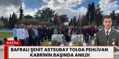 Bafralı Şehit Astsubay Tolga Pehlivan Kabrinin Başında Anıldı
