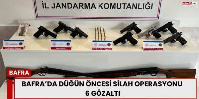 Bafra’da Düğün Öncesi Silah Operasyonu 6 Gözaltı