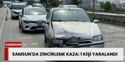 Samsun'da Zincirleme Kaza: 1 Kişi Yaralandı