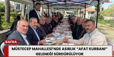 Müstecep Mahallesi’nde Asırlık “Afat Kurbanı” Geleneği Sürdürülüyor
