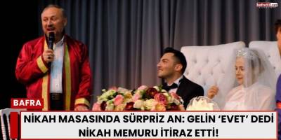 Samsun’da Nikah Masasında Sürpriz An: Gelin ‘Evet’ Dedi Ama Nikah Memuru İtiraz Etti!