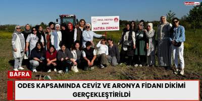 ODES Kapsamında Ceviz ve Aronya Fidanı Dikimi Gerçekleştirildi