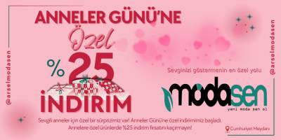 Modasen AVM’de Anneler Günü’ne Özel %25’e Varan İndirim Fırsatı