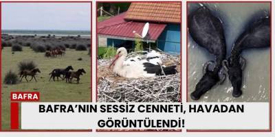 Bafra'nın Sessiz Cenneti Havadan Görüntülendi!