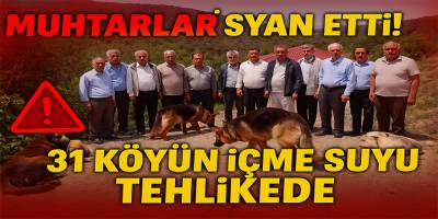 Muhtarlar İsyan Etti; "31 Köyün İçme Suyu Tehlikede"