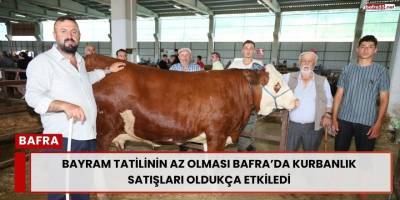 Bayram Tatilinin Az Olması Bafra’da Kurbanlık Satışları Oldukça Etkiledi