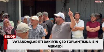 Vatandaşlar Eti Bakır’ın ÇED Toplantısına İzin Vermedi