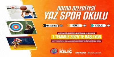Bafra Belediyesi’nden Ücretsiz Yaz Spor Okulları! Kayıtlar Başladı