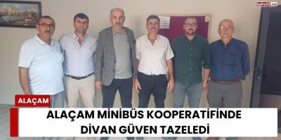 Alaçam Minibüs Kooperatifinde Divan Güven Tazeledi