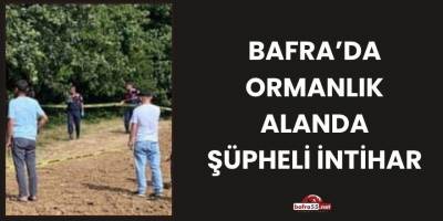 Bafra’da Ormanlık Alanda Şüpheli İntihar