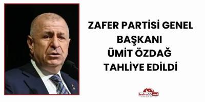 Zafer Partisi Genel Başkanı Ümit Özdağ tahliye edildi