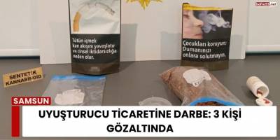Uyuşturucu Ticaretine Darbe: 3 Kişi Gözaltında