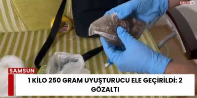 1 Kilo 250 Gram Uyuşturucu Ele Geçirildi: 2 Gözaltı