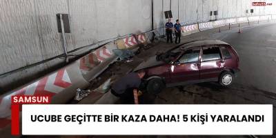 Ucube Geçitte Bir Kaza Daha! 5 Kişi Yaralandı