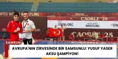 Avrupa'nın Zirvesinde Bir Samsunlu: Yusuf Yaser Aksu Şampiyon!