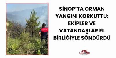 Sinop’ta Orman Yangını Korkuttu: Ekipler ve Vatandaşlar El Birliğiyle Söndürdü