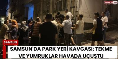 Samsun'da Park Yeri Kavgası: Tekme ve Yumruklar Havada Uçuştu