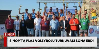 Sinop’ta plaj voleybolu turnuvası sona erdi