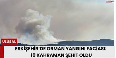 Eskişehir’de Orman Yangını Faciası: 10 Kahraman Şehit Oldu