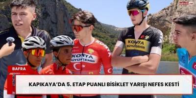 Kapıkaya’da 5. Etap Puanlı Bisiklet Yarışı Nefes Kesti