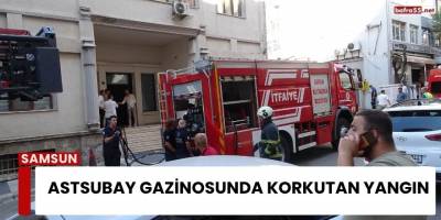 Astsubay Gazinosunda Korkutan Yangın