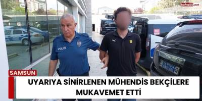 Uyarıya Sinirlenen Mühendis Bekçilere Mukavemet Etti
