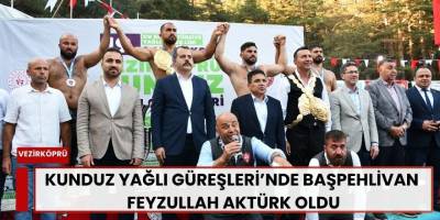 Kunduz Yağlı Güreşleri’nde Başpehlivan Feyzullah Aktürk Oldu