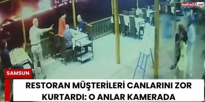 Restoran Müşterileri Canlarını Zor Kurtardı: O Anlar Kamerada
