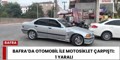 Bafra’da Otomobil ile Motosiklet Çarpıştı: 1 Yaralı
