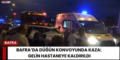 Bafra’da düğün konvoyunda kaza: Gelin hastaneye kaldırıldı
