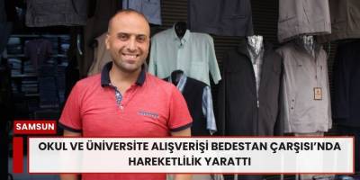 Okul ve üniversite alışverişi Bedestan Çarşısı’nda hareketlilik yarattı