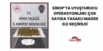 Sinop’ta Uyuşturucu Operasyonları: Skunk, Kokain ve Metamfetamin Ele Geçirildi