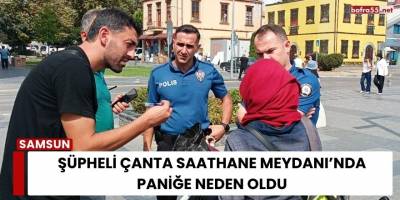 Şüpheli Çanta Saathane Meydanı’nda Paniğe Neden Oldu