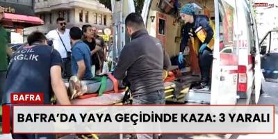 Bafra’da Yaya Geçidinde Kaza: 3 Yaralı