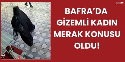 Bafra’da Ses Bombasıyla Sokakta Yürüyen Şahıs Kamerada