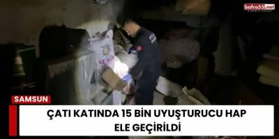 Çatı Katında 15 Bin Uyuşturucu Hap Ele Geçirildi