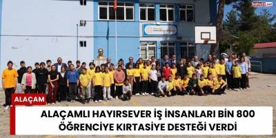Alaçamlı Hayırsever İş İnsanları Bin 800 Öğrenciye Kırtasiye Desteği Verdi