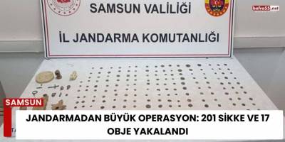 Jandarmadan Büyük Operasyon: 201 Sikke ve 17 Obje Yakalandı