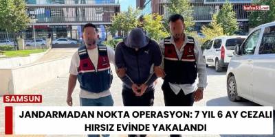 Jandarmadan Nokta Operasyon: 7 Yıl 6 Ay Cezalı Hırsız Evinde Yakalandı