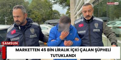Marketten 45 Bin Liralık İçki Çalan Şüpheli Tutuklandı