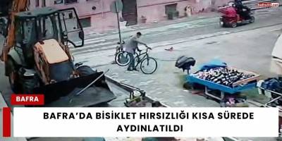 Bafra’da Bisiklet Hırsızlığı Kısa Sürede Aydınlatıldı