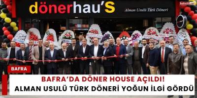 Bafra’da Döner House Açıldı: Alman Usulü Türk Döneri Yoğun İlgi Gördü