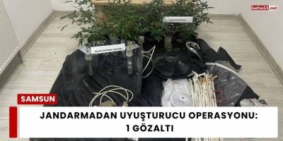 Jandarmadan Uyuşturucu Operasyonu: 1 Gözaltı