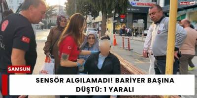 Sensör Algılamadı! Bariyer Başına Düştü: 1 Yaralı